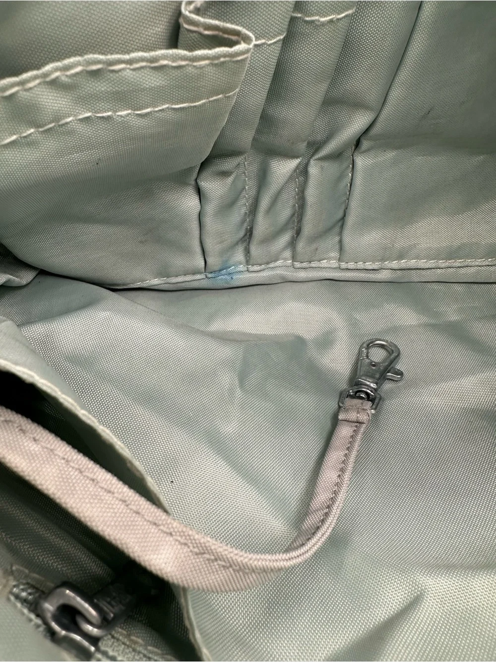 Kipling Syro Shoulder Crossbody Nylon Bag Light Gray